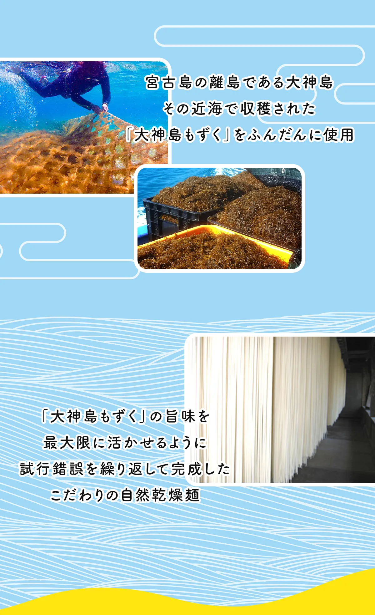 縁のもずくうどん（3袋入りボックス）