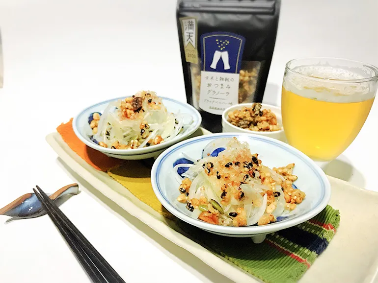 玄米と雑穀のおつまみグラノーラ_フルーツりんご味